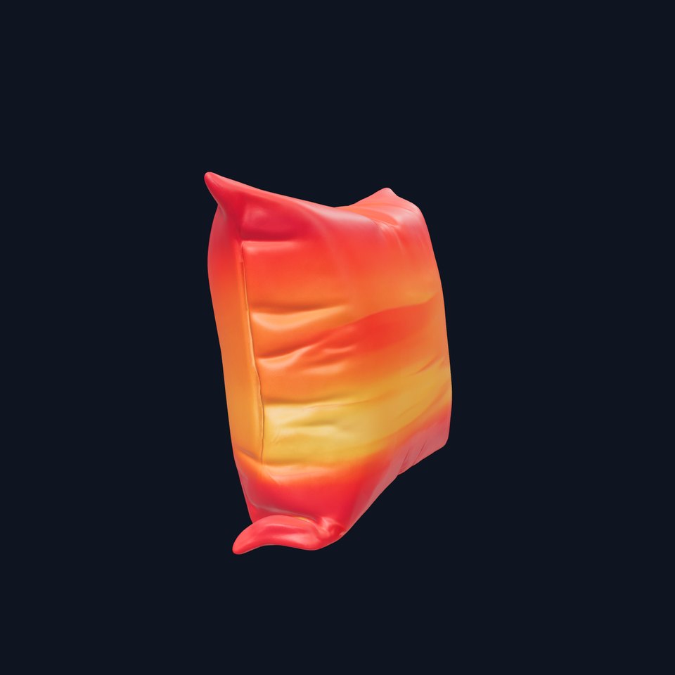 Vibrant Sunset Pillow model pack for immersive environments